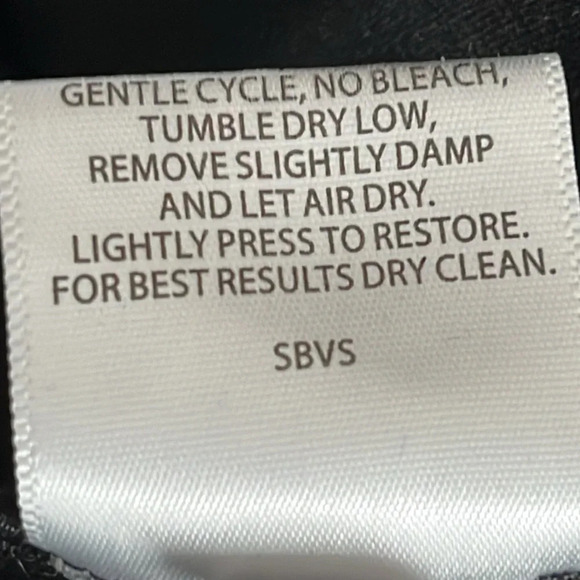 Eileen Fisher Stretch Knit Pull On Straight Leg Pants in Black - Size XS - Picture 6 of 6